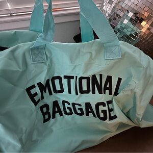 Emotional Baggage Teal Duffel Bag